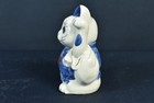 Vintage Maneki Neko Lucky Beckoning Cat Pottery Decorative Ornament From Japan