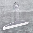 Plastic Plastic Suction Squeegee With Storage Hook Shower 12  X 10   Clear