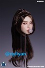 Super Duck Sdh050c 1 6 Female Ponytail Hair Beauty Girl Head Sculpt F 12 figure