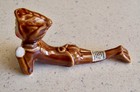 Vintage Brown Pixie - Gnome Sprite Elf - Cali-crown 1950 - Laying