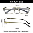 4 Pk Mens Spring Hinge Metal Frame Blue Light Blocking Reading Glasses Readers