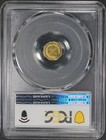 1852 California Fractional Gold Pcgs Ms63pl Ms-63 Prooflike G50c Bg-963