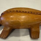 Hand Carved Wooden Lizard Trinket Box Hidden Compartment Stash Box Desk Catchall