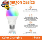 Smart A19 Led Light Bulb  Color Changing  9w  60w Equivalent   800lm  Works With