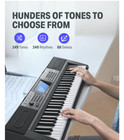 Donner 61 Key Piano  Electric Piano Keyboard Kit With 249 Voices  249 Rhythms