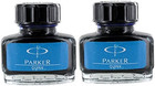 Parker Quink Fountain Pen Ink Bottle  30ml  Blue Ink  Pack Of 2