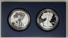 2012-s  1 Proof Silver American Eagle 2-coin Set 75th Anniversary Ogp - No Coa