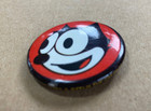 Felix The Cat Pinback Button Vintage 1980s-1990s Red Black And White