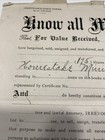 Homestake Mining Co Lead Sd Stock Power Transfer Signed Antique 1900 Gold Sd Usa
