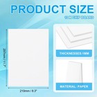 12x8x0 04  Chipboard Sheets 10pcs 40pt Thick Book Board Binders Board  White