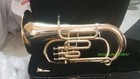 Euphonium 3 Valve Pure Brass Metal In Golden Polish cushion Case   Free Shipping
