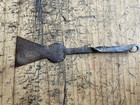 Rare Mini  Sales Man   s Sample Antique Wrought Iron Pa Key Hole Spatula