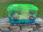 Kaytee Crittertrail Small Hamster Cage Single Tier Green blue Plastic Metal