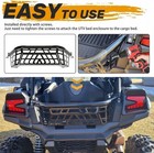 Bed Enclosure Cargo Barricade Storage Luggage Rack For 20-2024 Kawasaki Krx 1000