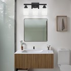 Bathroom Light Fixtures Over Mirror  Modern Matte Vanity Lights 3-light Black