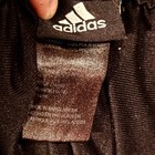 Boys  14 16  or Women s Small  Adidas Black Track Pants With White Stripes
