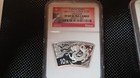 2012 China Fan 10 Yuan Lunar Fan Year Of The Dragon 1 Oz  999 Silver Ngc Ms69