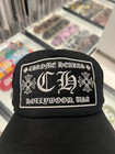 Chrome Hearts Hollywood Usa Black Trucker Hat Silver