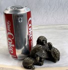 Original Mother Turtle With Baby Hatchling Bronze Sculpture Reptile Sea Statue