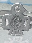 Navajo Phoenix Ring Bell Trading Thunderbird Band Size 7 Sterling Silver Women G
