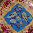 French Japonisme Hand Painted Earthenware Ormolu Mounted Centerpiece Plate