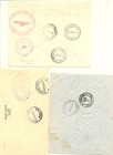 Belgium Congo 1935 46 Airmail 5 X Cv   Card -most Vf - 2