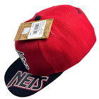 Mitchell   Ness Men s New Jersey Nets Hardwood Classics Reload Snapback Hat Red