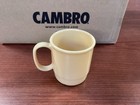 New Cambro 75cw133 Camwear 7 5 Oz  Beige Polycarbonate Mug 48ct Stackable B51