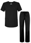 Adar Men s Medical Nursing Doctor Scrub Set Uniform V-neck Shirt   Pants