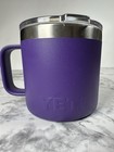 Yeti Peak Purple Rambler 14 Oz Travel Mug Cup Travel Camp Lid Rare Retired Coffe