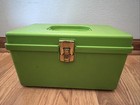 Green Wil-hold Wilson Sewing Box With 1 Removable Tray Vintage Notion Holder