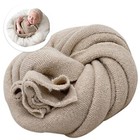 Newborn Posing Wrap Newborn Photography Props Soft Stretch Knit Blanket Sand