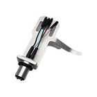 Sh-4 Style Silver Headshell W universal Mount  Ergonomic Finger Lift   