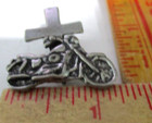 Harley Motorcycle Cross Pin Vintage Collectible Old Christian Biker Vest Pinback