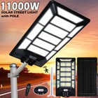 9900000000lm 11000w Commercial Solar Street Light Led Dusk Todawn Road Lamp pole