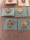 Lot Of 12 - Vintage Girl Scout Pins 1970   s - Gold Tone New   Used - Vtg