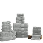 Modern Threads - Luxury Spun Loft 18-piece 100  Cotton Grey Towel Set - Bath