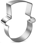 Snowman Face 3 75   Christmas Cookie Cutter Metal
