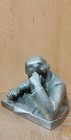 Rare Bust Silumin Metal Ussr 1960 Karl Marx Writes The Book Capital