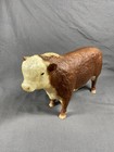 Vintage Breyer Polled Hereford Bull Reddish Brown Textured Figure Farm Decor  74