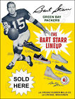 1960 s Bart Starr Lacrosse Shoes Store Counter Advertising Standup Sign  2