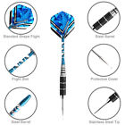 2 Sets Steel Tip Darts Barrel Aluminum Shafts Professional Dart Set - 6pcs Total