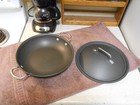 Calphalon Usa 1380-10  Braiser paella Pan   Lid Anodized Aluminum Very Clean 