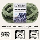 Knyteruna Chunky Yarn For Hand Knitting   10 Chunky Blanket Chenille Yarn  La   