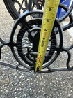 Vtg Antique Singer Treadle Sewing Machine Cast Iron Base Stand 1900   s W wheels