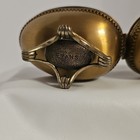 Evans Egg-shaped Table Lighter Case Set W  Insert  Gold Tone  Marked Evans  