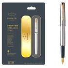 Parker Frontier Stainless Steel With Gold Trim Fountain Pen