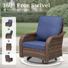 Outdoor Patio Furniture Set Outdoor Sectional Sofa Rattan Wicker Sofa W  Table