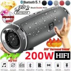 Portable Wireless Bluetooth Subwoofer Speaker Waterproof Loudspeaker Stereo Fm 