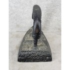 Antique Cast Iron Sad Iron Black Primitive Farmhouse Doorstop Decorative Relic